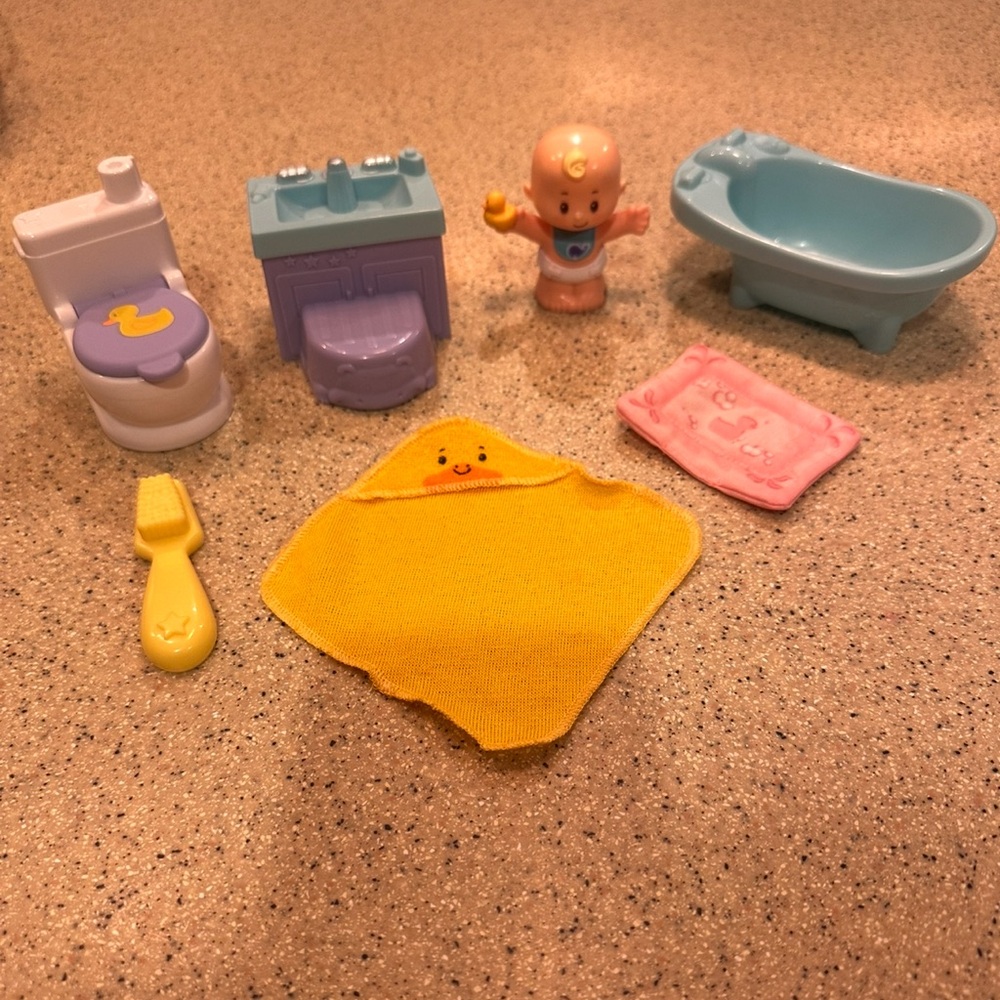 Fisher-Price Little People Wash and Go Play Set